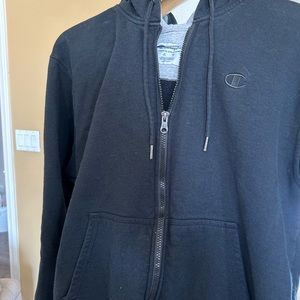 Champion Hooded Jacket Men’s Medium Long Sleeve New C Logo